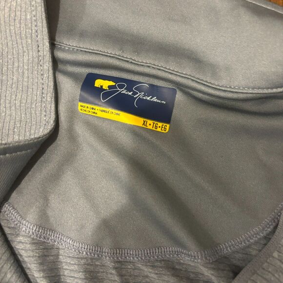 Jack Nicholson size XL Dusty Blue Long Sleeve Quarter Zip Golf Pullover - Picture 4 of 6